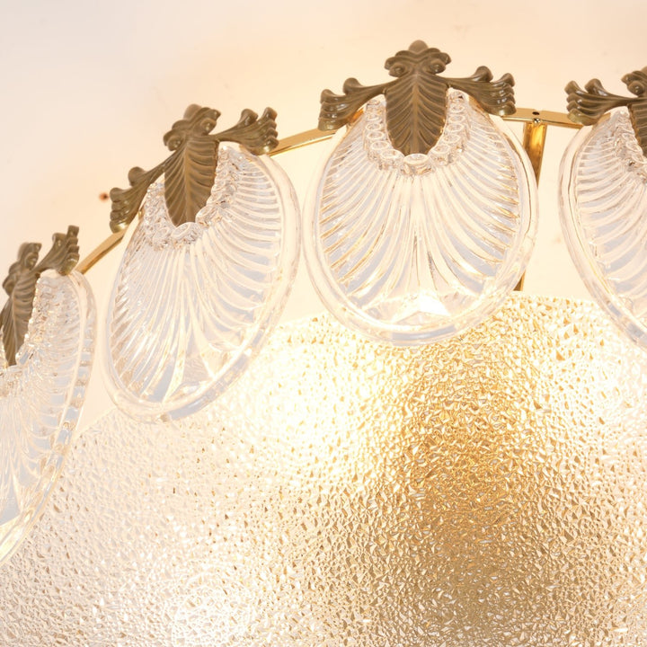 Decorative Pattern Glass Round Chandelier - Vakkerlight