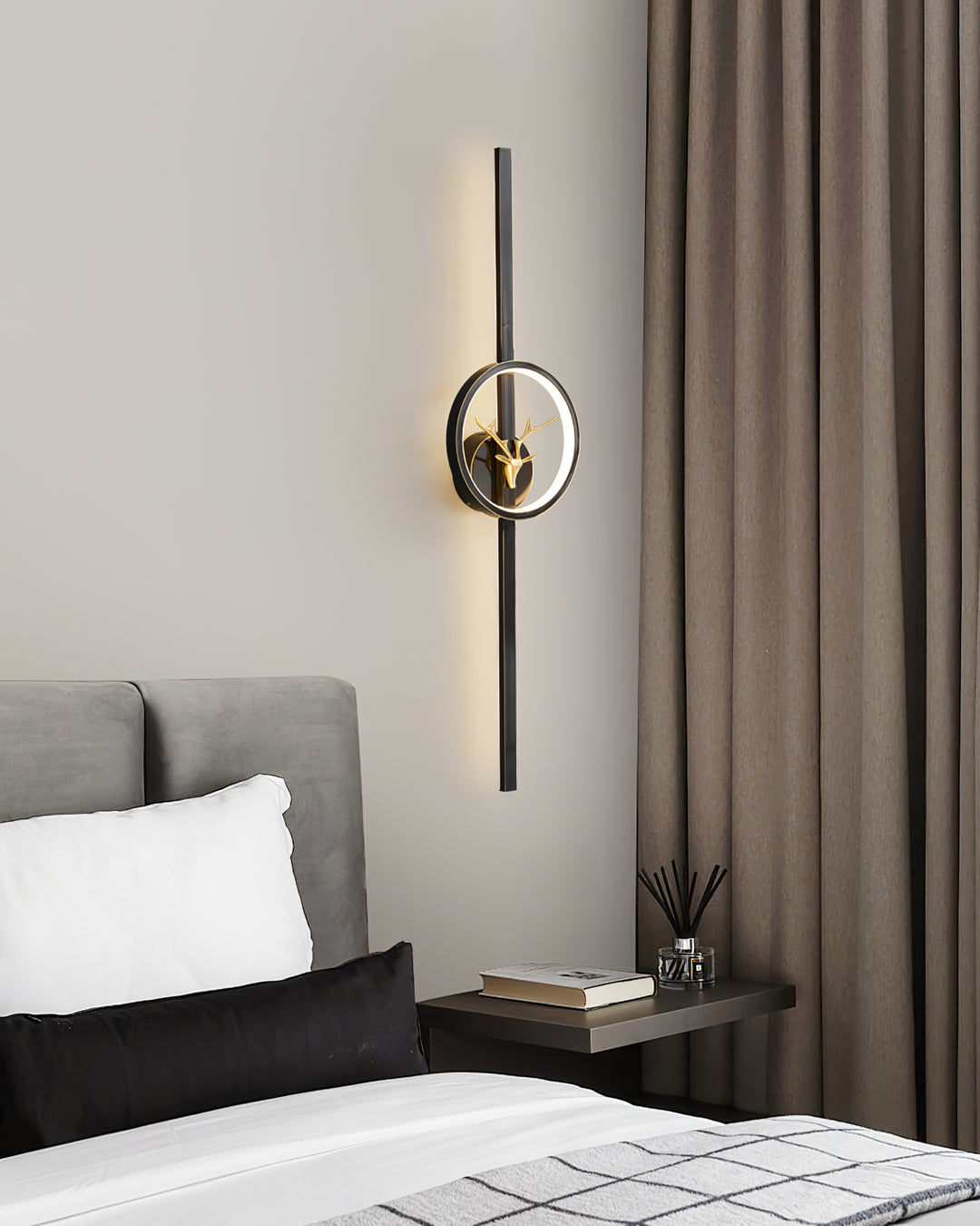 Deer Brass Wall Lamp