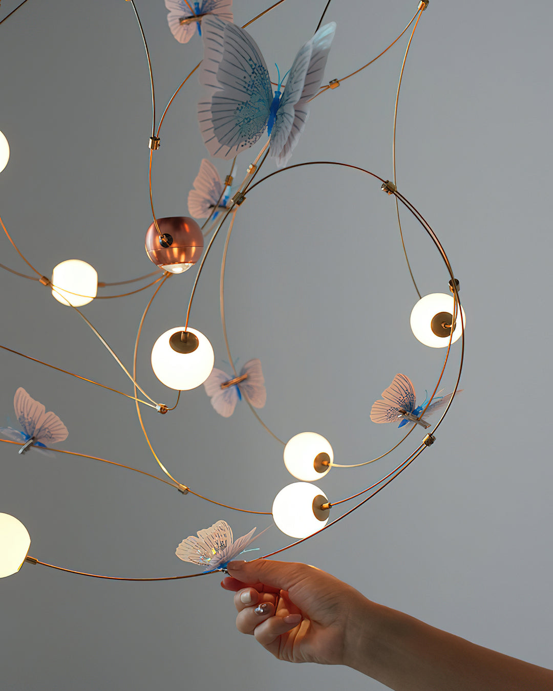 Flutter Orbit Butterfly Chandelier