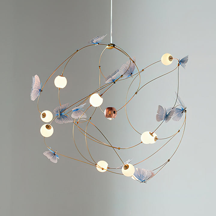 Flutter Orbit Butterfly Chandelier