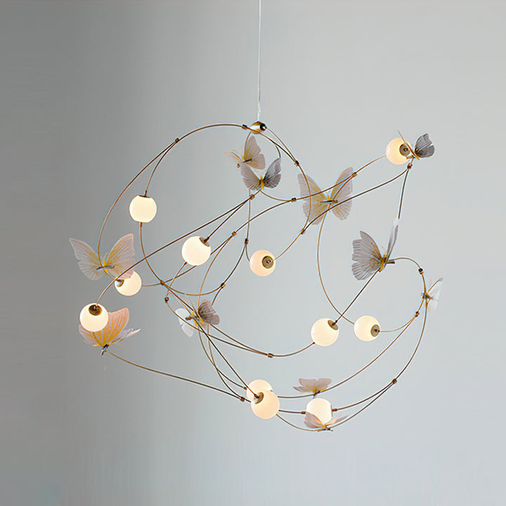 Flutter Orbit Butterfly Chandelier