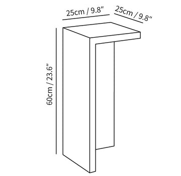 Desk Chair Außenleuchte — Dimension drawings 1