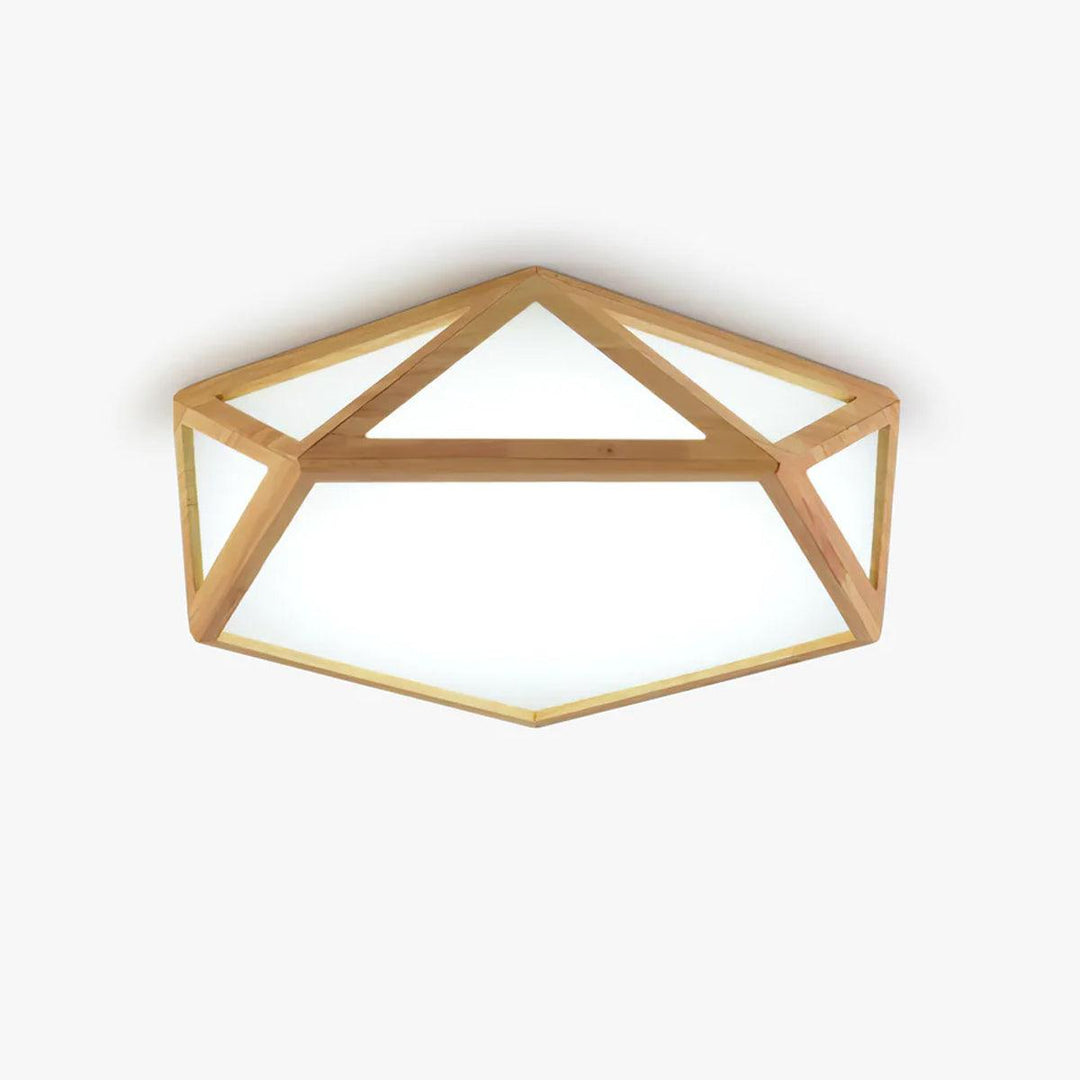 Diamond Wooden Ceiling Lamp - Vakkerlight