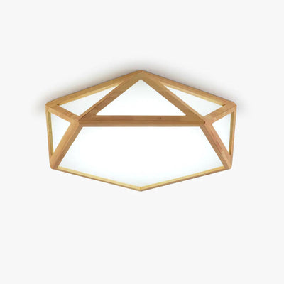 Plafonnier Diamant en Bois