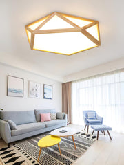 Diamond Wooden Ceiling Lamp - Vakkerlight