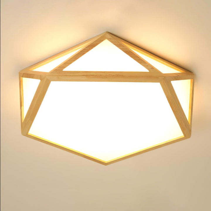 Diamond Wooden Ceiling Lamp - Vakkerlight