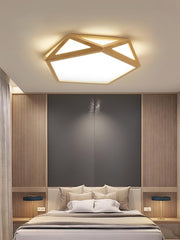 Diamond Wooden Ceiling Lamp