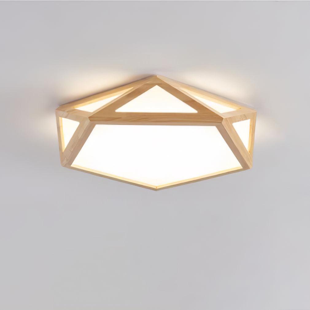 Diamond Wooden Ceiling Lamp - Vakkerlight