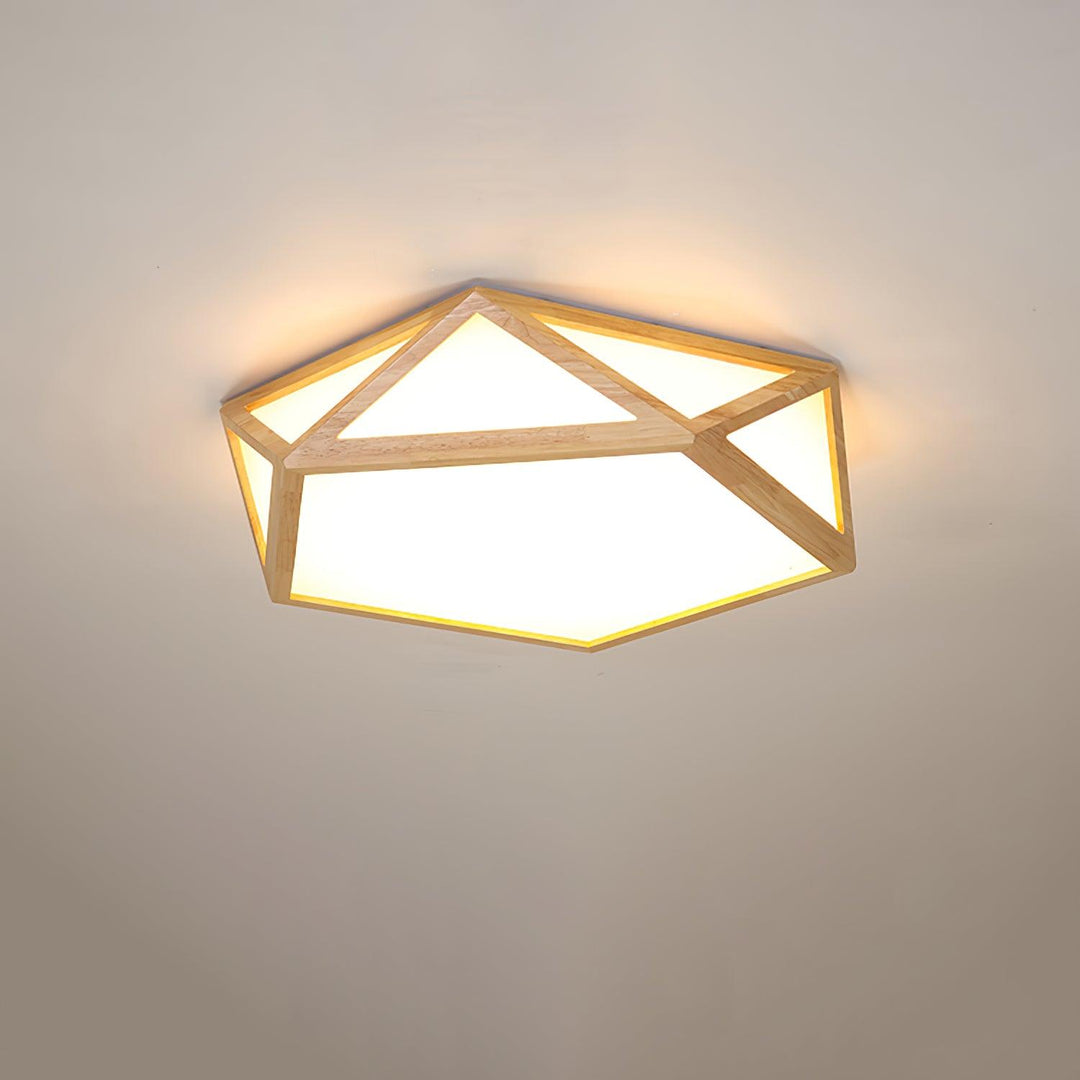 Diamond Wooden Ceiling Lamp - Vakkerlight