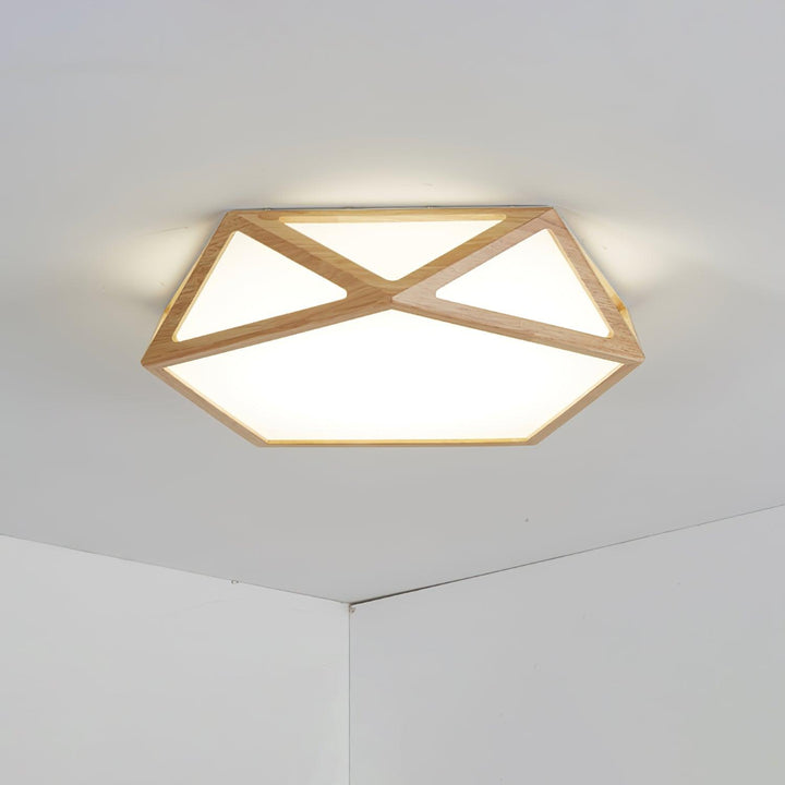 Diamond Wooden Ceiling Lamp - Vakkerlight