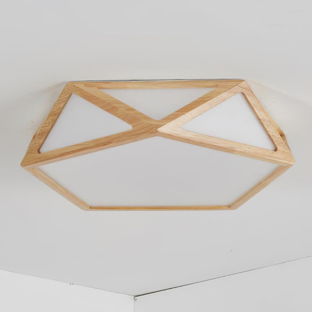 Diamond Wooden Ceiling Lamp - Vakkerlight