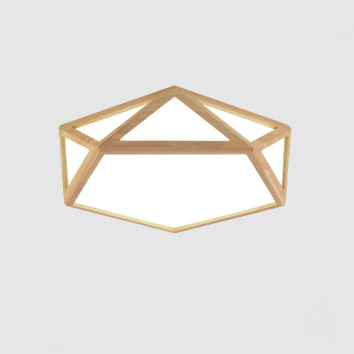 Diamond Wooden Ceiling Lamp - Vakkerlight