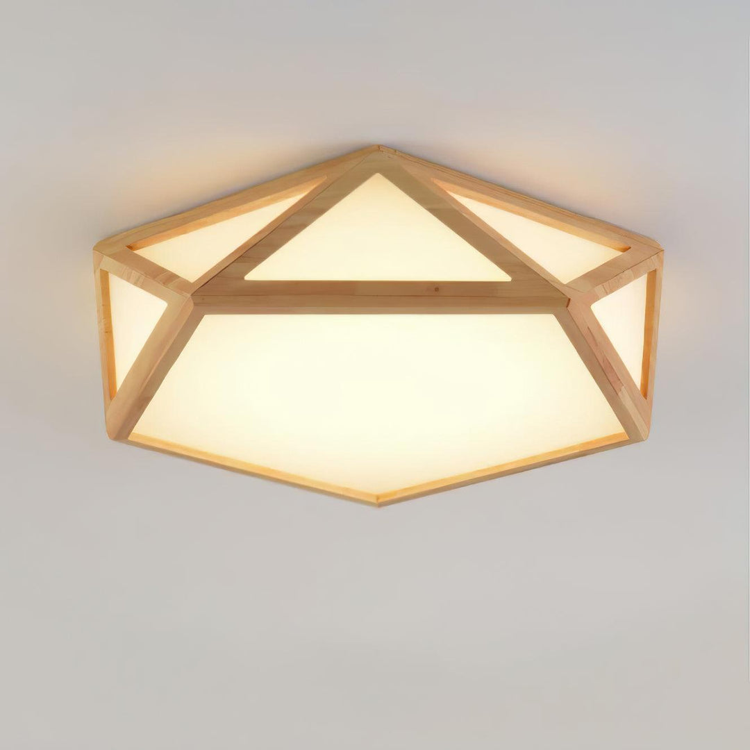 Diamond Wooden Ceiling Lamp - Vakkerlight