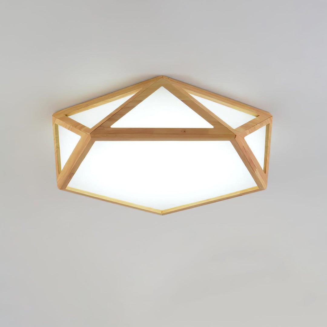 Diamond Wooden Ceiling Lamp - Vakkerlight