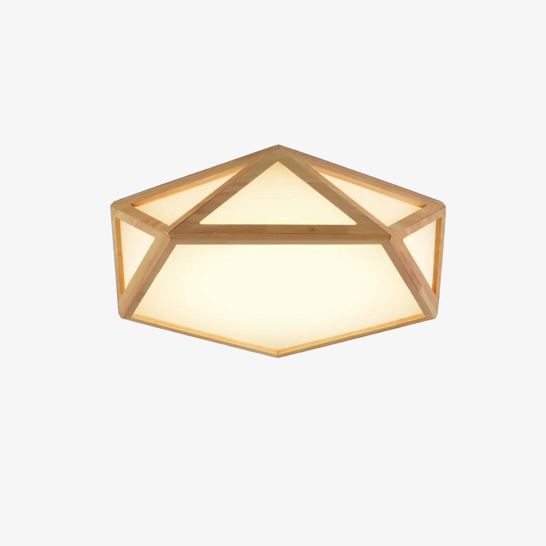 Diamond Wooden Ceiling Lamp - Vakkerlight