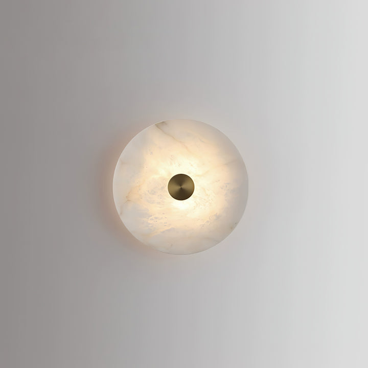 Disc Shaped Alabaster Wall Light - Vakkerlight