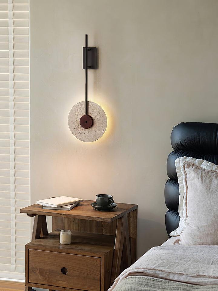 Disc Travertine Wall Lamp - Vakkerlight