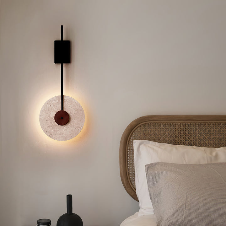 Disc Travertine Wall Lamp - Vakkerlight