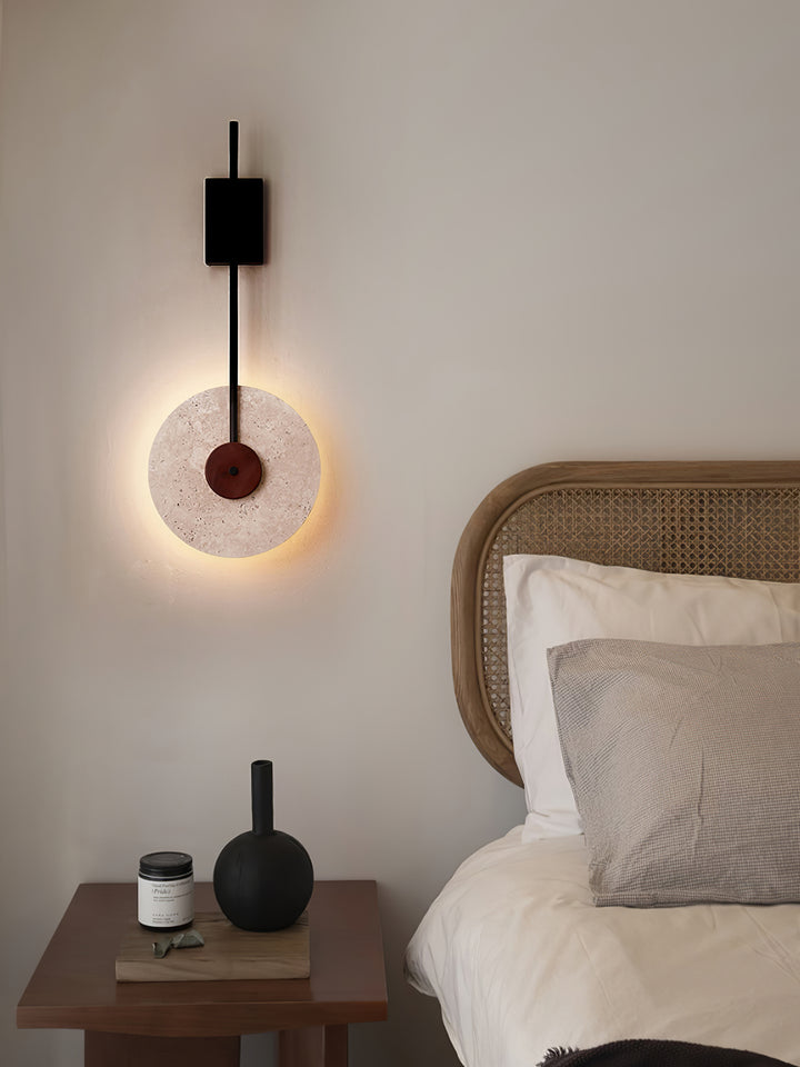 Disc Travertine Wall Lamp - Vakkerlight