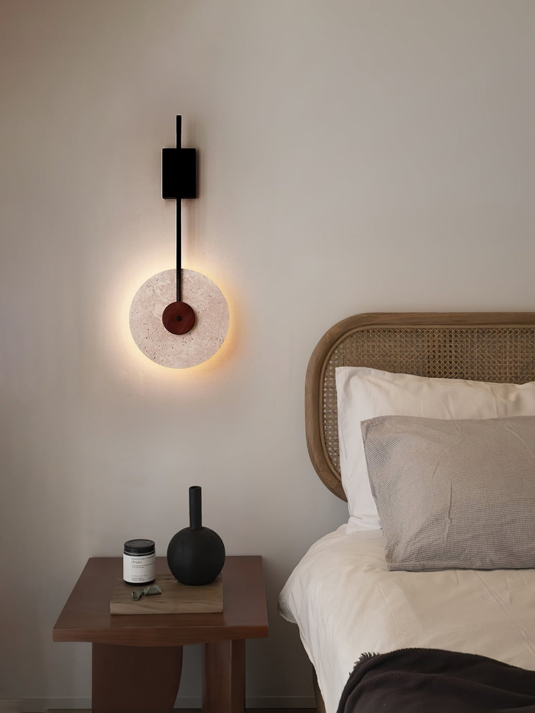 Disc Travertine Wall Lamp - Vakkerlight