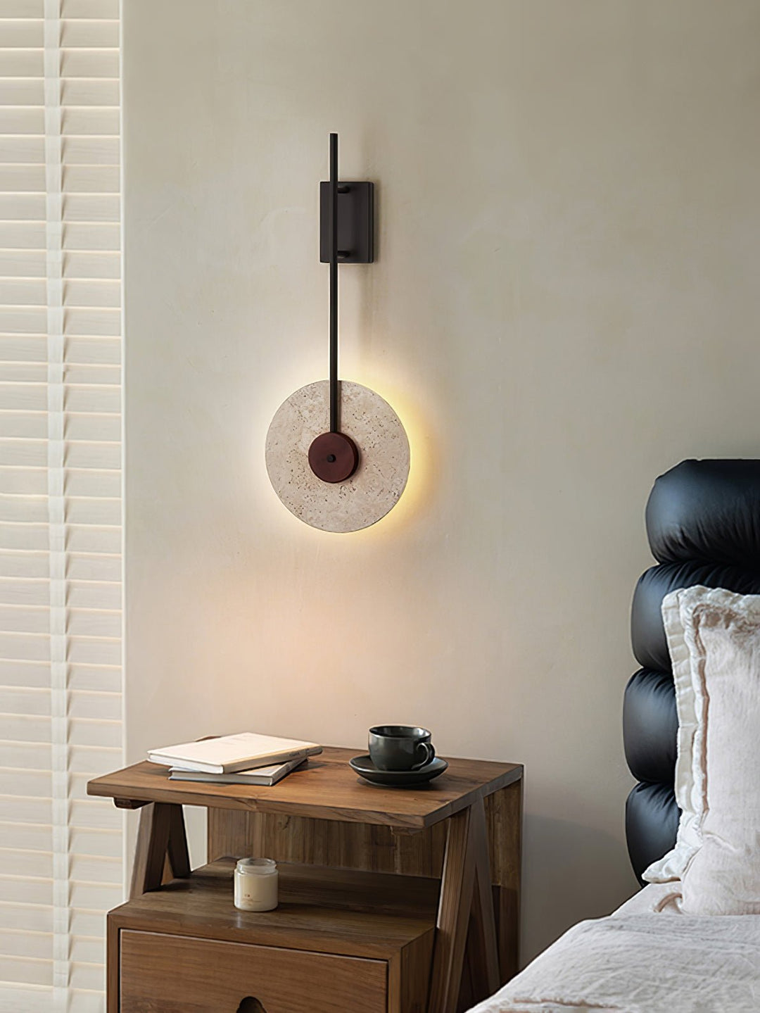 Disc Travertine Wall Lamp - Vakkerlight