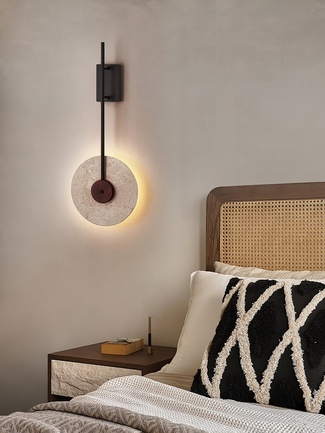 Disc Travertine Wall Lamp - Vakkerlight