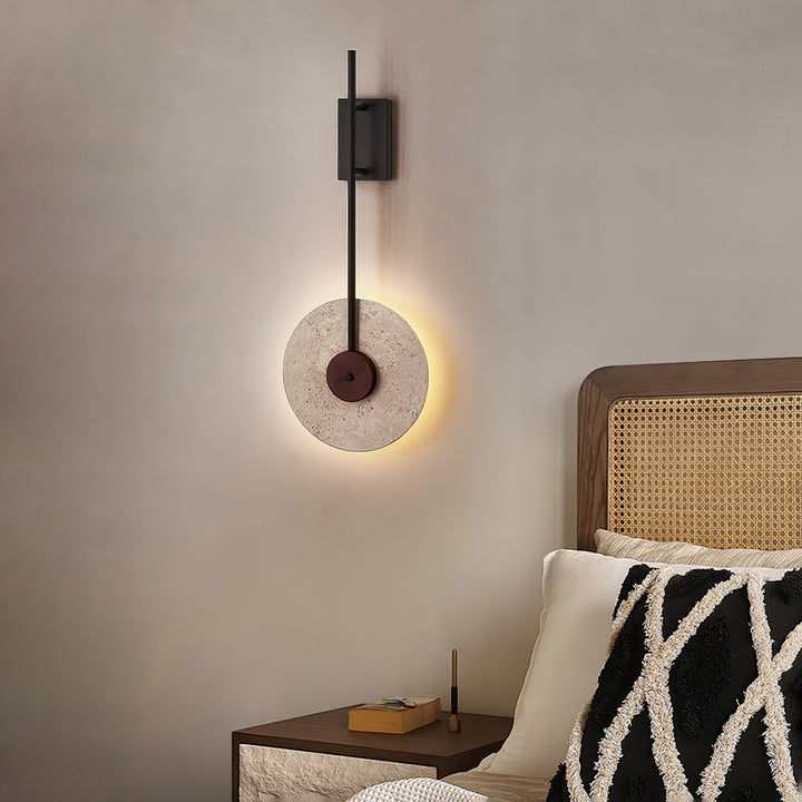 Disc Travertine Wall Lamp - Vakkerlight