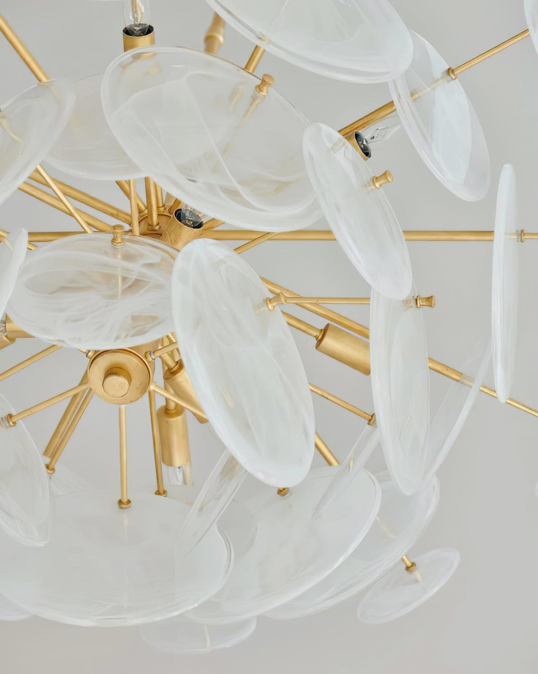 Brass Discs Cascading Chandelier - Vakkerlight