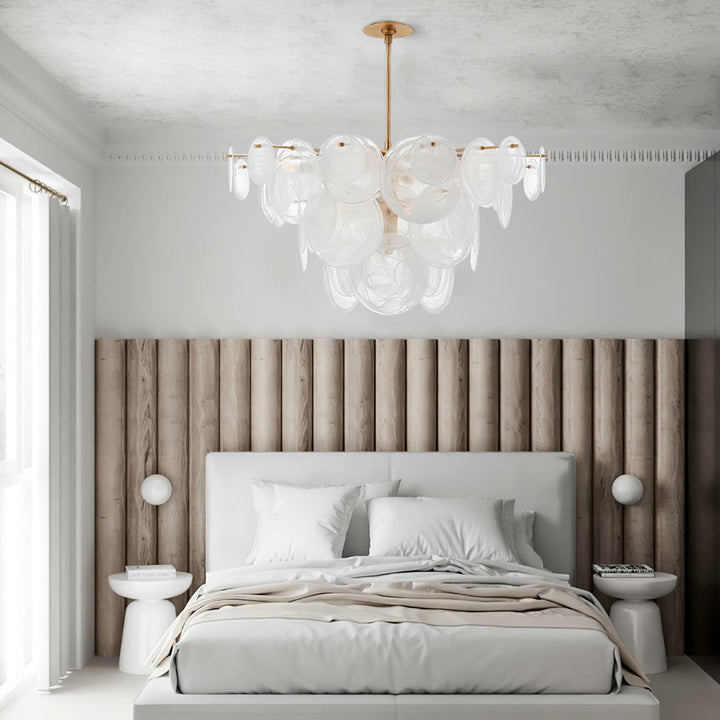 Brass Discs Cascading Chandelier - Vakkerlight