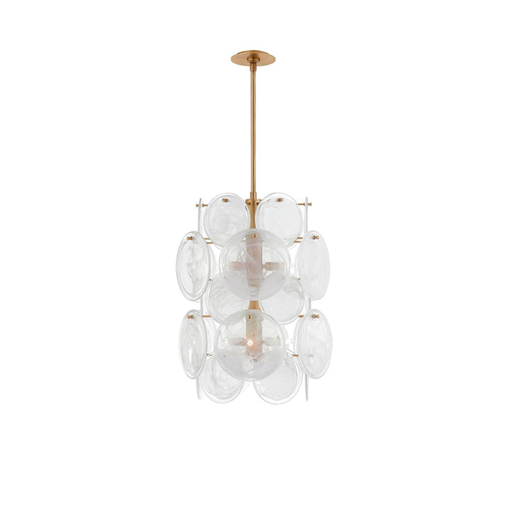 Brass Discs Cascading Chandelier - Vakkerlight