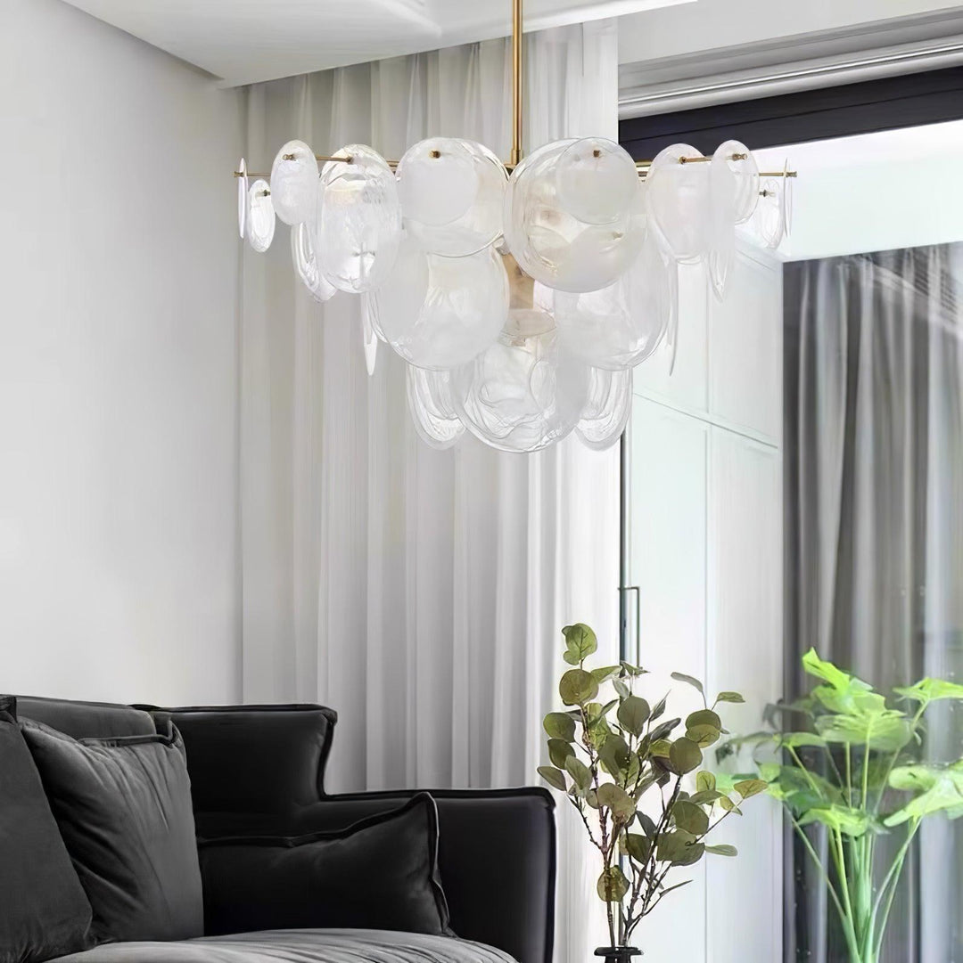 Brass Discs Cascading Chandelier - Vakkerlight