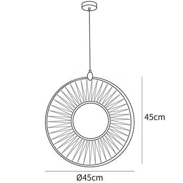 Dix Heures Pendant Light — Dimension drawings 1