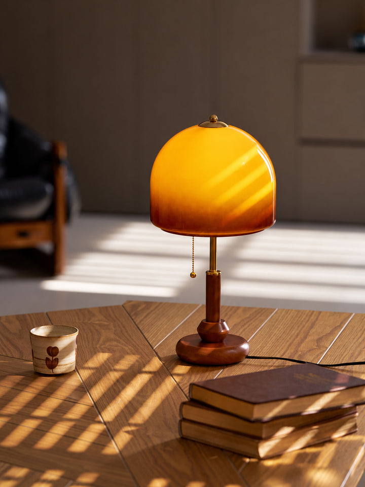 Dome Wooden Table Lamp