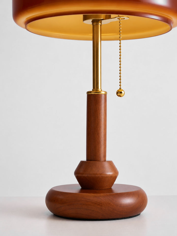 Dome Wooden Table Lamp