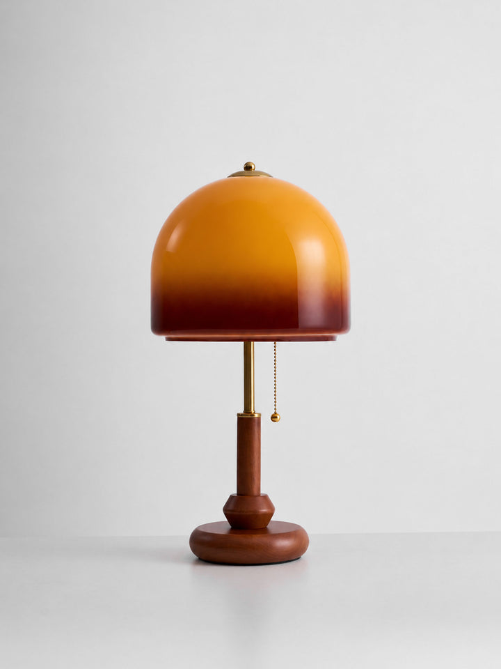 Dome Wooden Table Lamp
