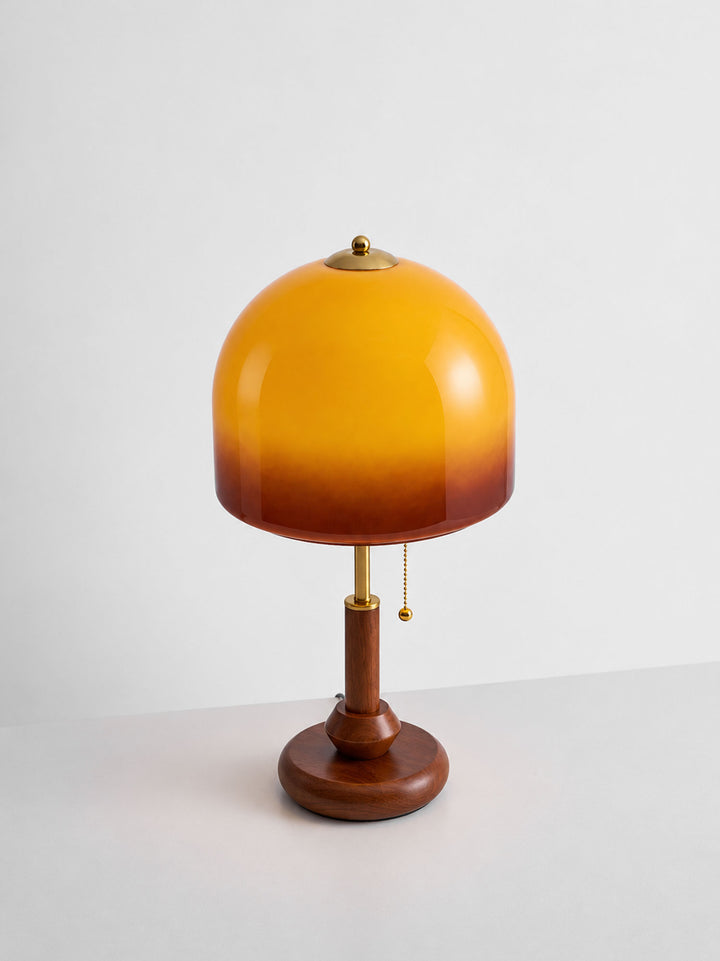 Dome Wooden Table Lamp