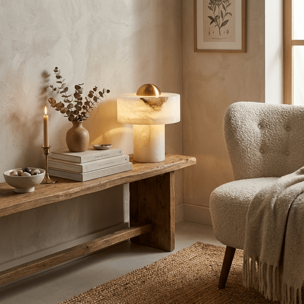 Dome Alabaster Table Lamp - Vakkerlight