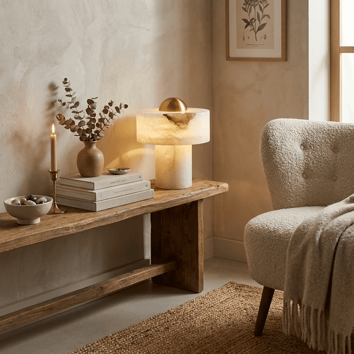 Dome Alabaster Table Lamp - Vakkerlight