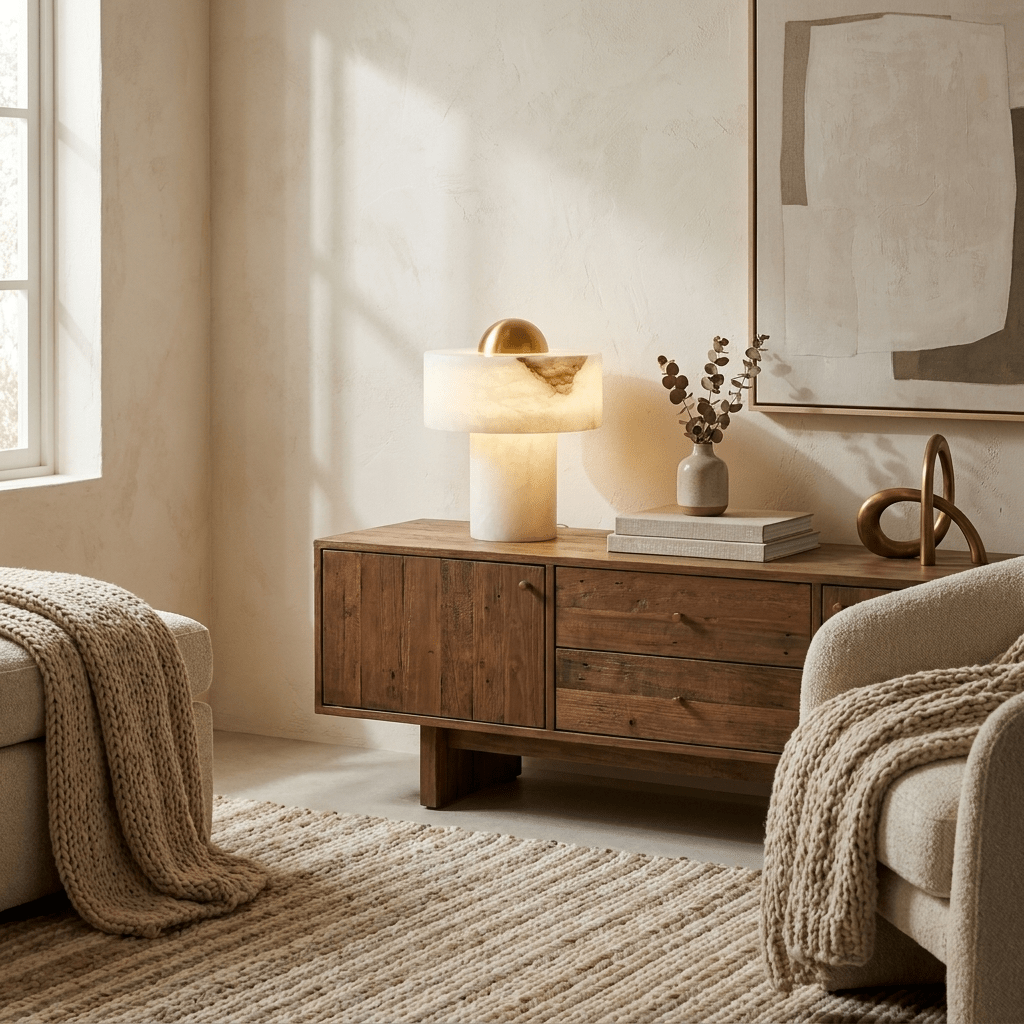 Dome Alabaster Table Lamp - Vakkerlight