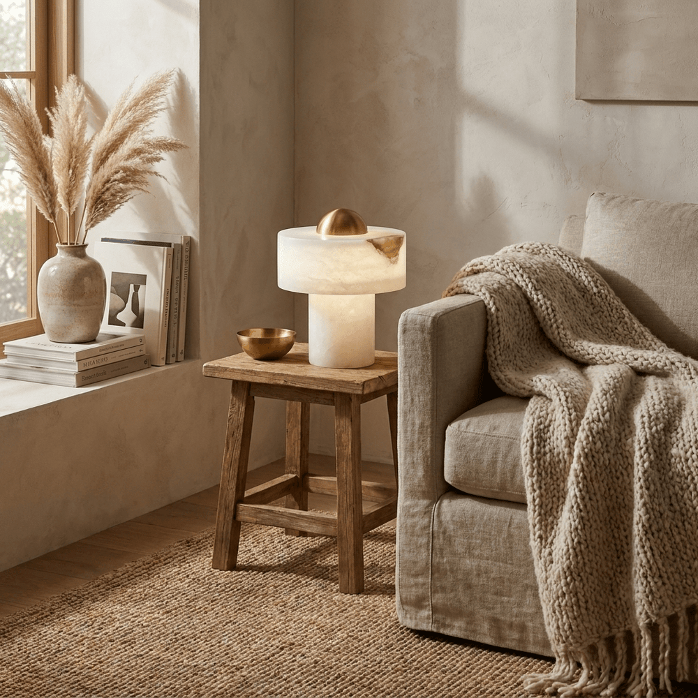 Dome Alabaster Table Lamp - Vakkerlight