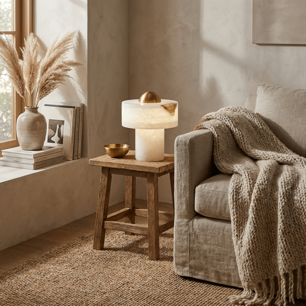 Dome Alabaster Table Lamp - Vakkerlight