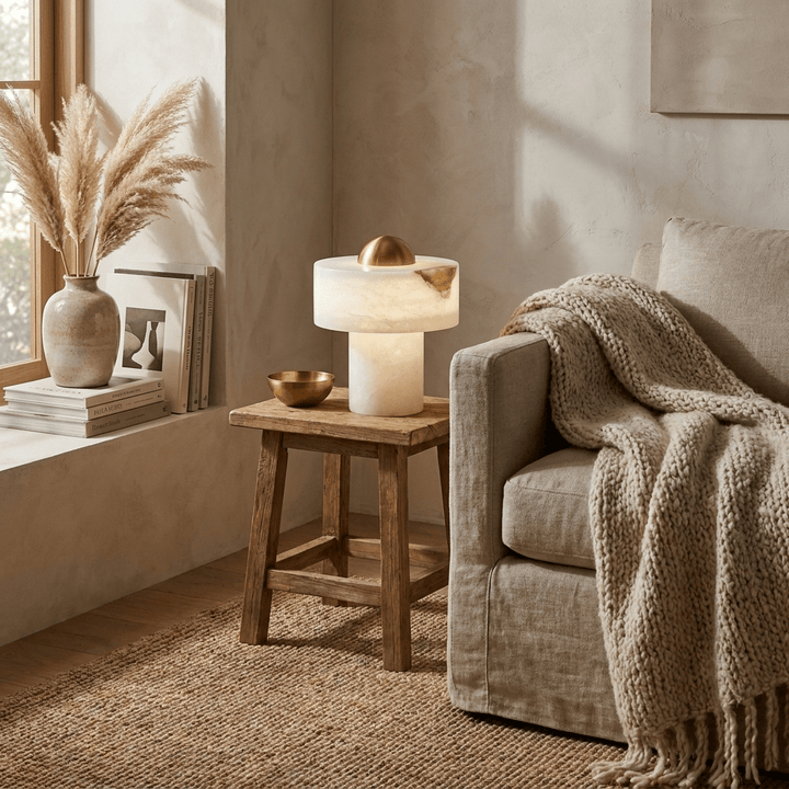 Dome Alabaster Table Lamp - Vakkerlight