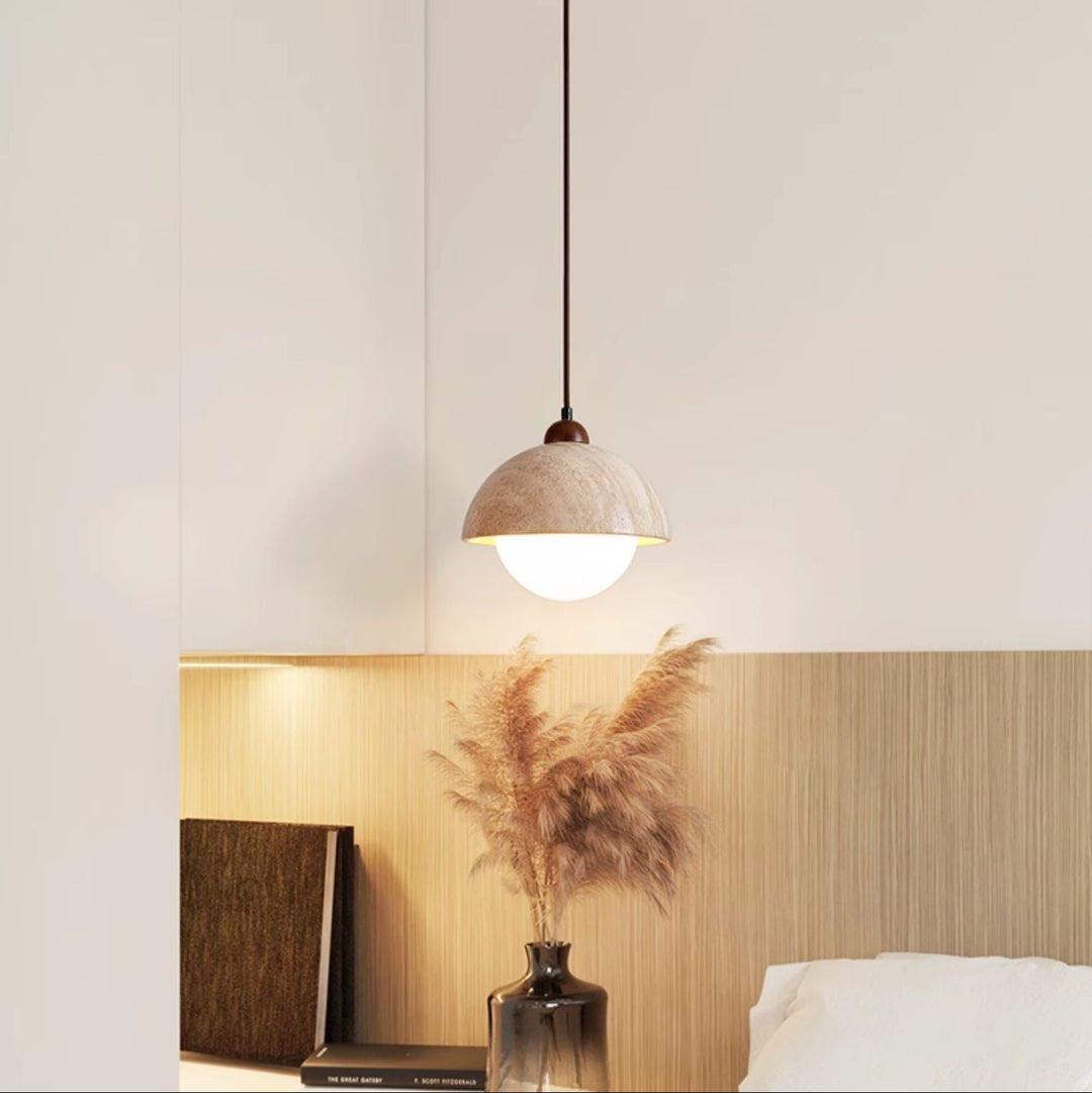 Dome Travertine Pendant Lamp - Vakkerlight