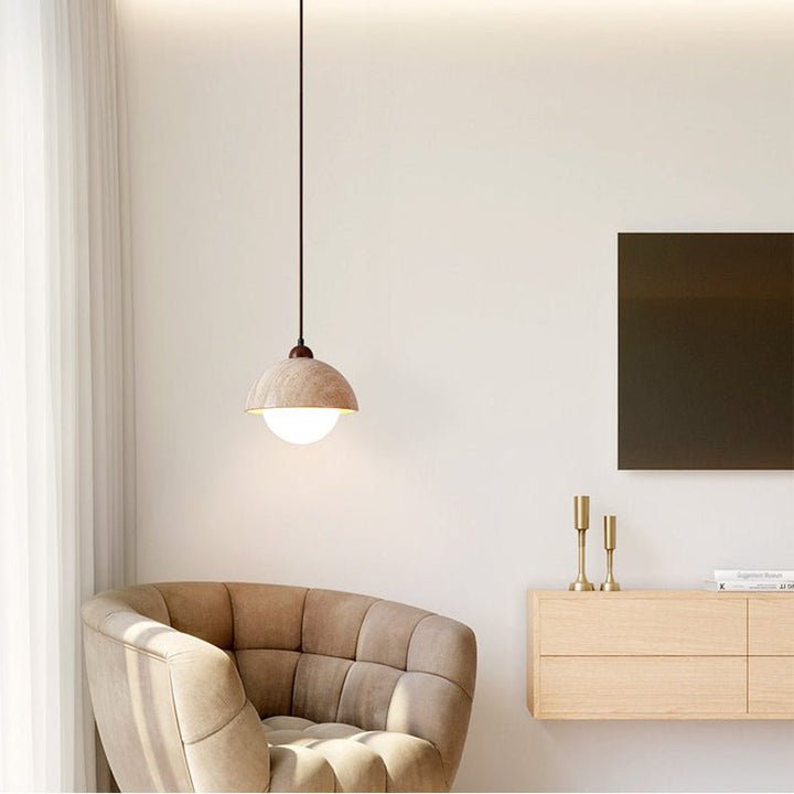 Dome Travertine Pendant Lamp - Vakkerlight