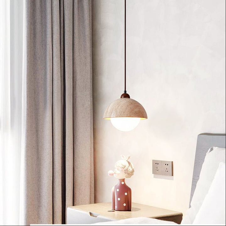 Dome Travertine Pendant Lamp - Vakkerlight