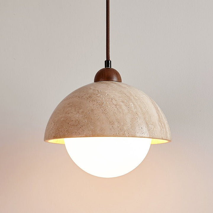 Dome Travertine Pendant Lamp - Vakkerlight