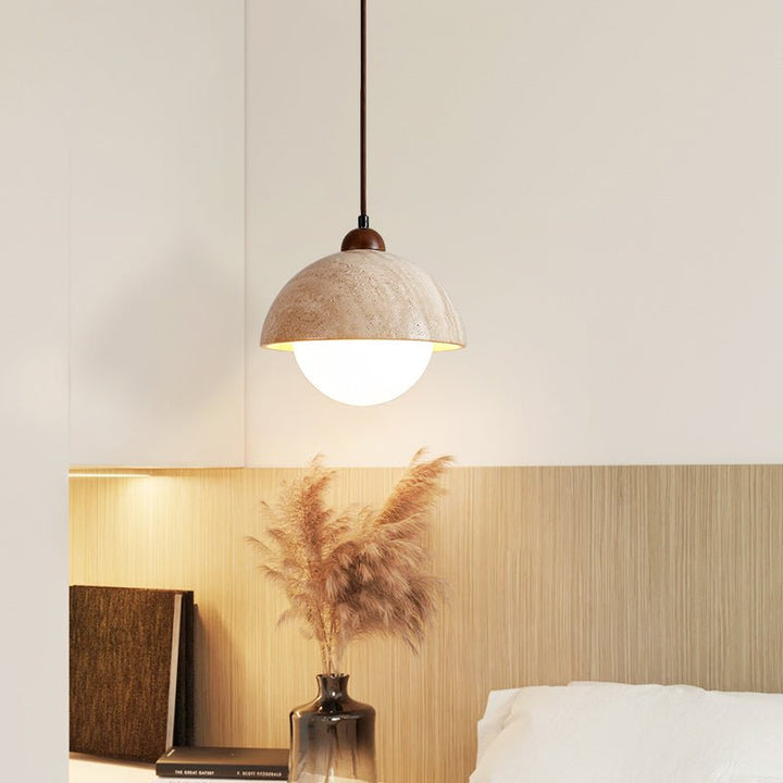Dome Travertine Pendant Lamp - Vakkerlight