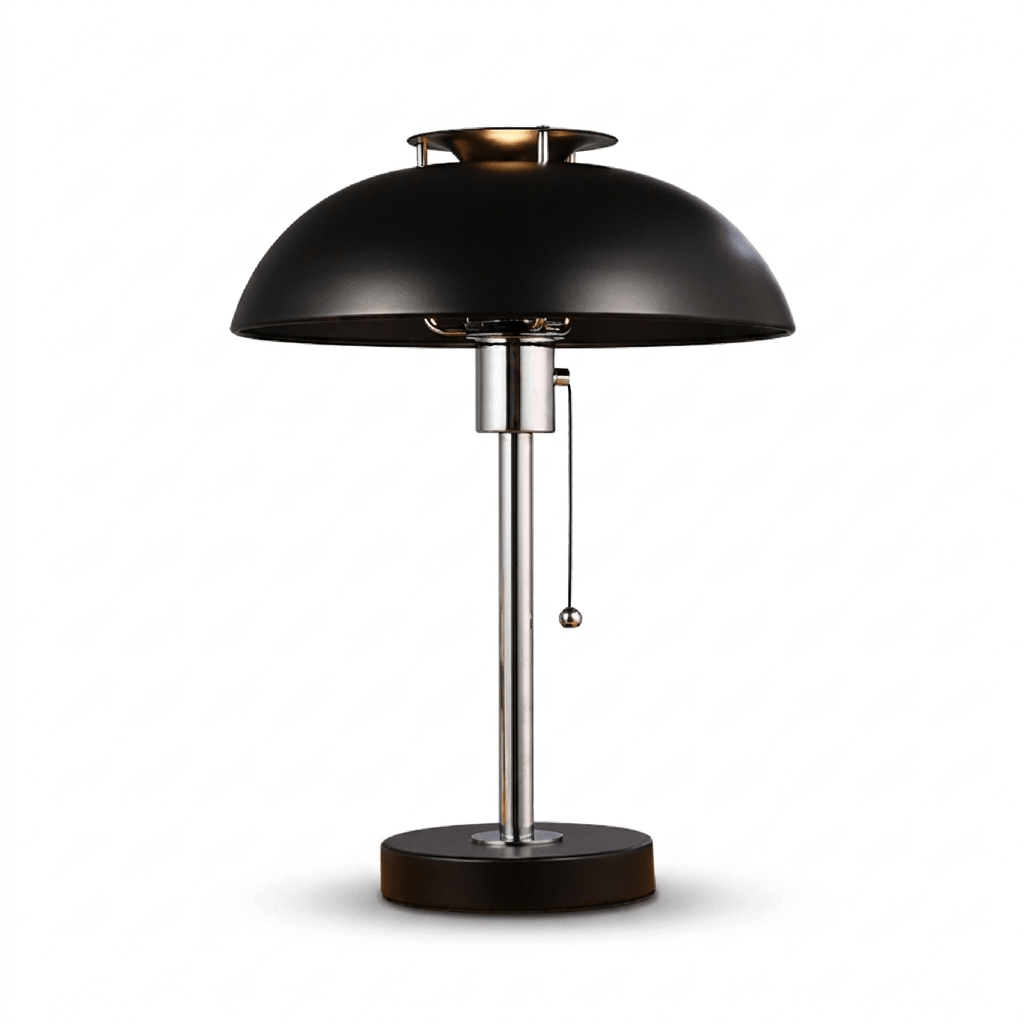 Domo Chrome Mushroom Table Lamp - Vakkerlight