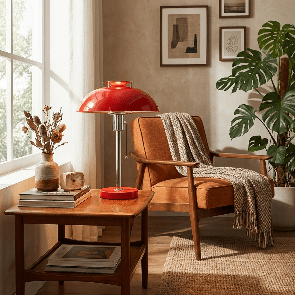 Domo Chrome Mushroom Table Lamp - Vakkerlight