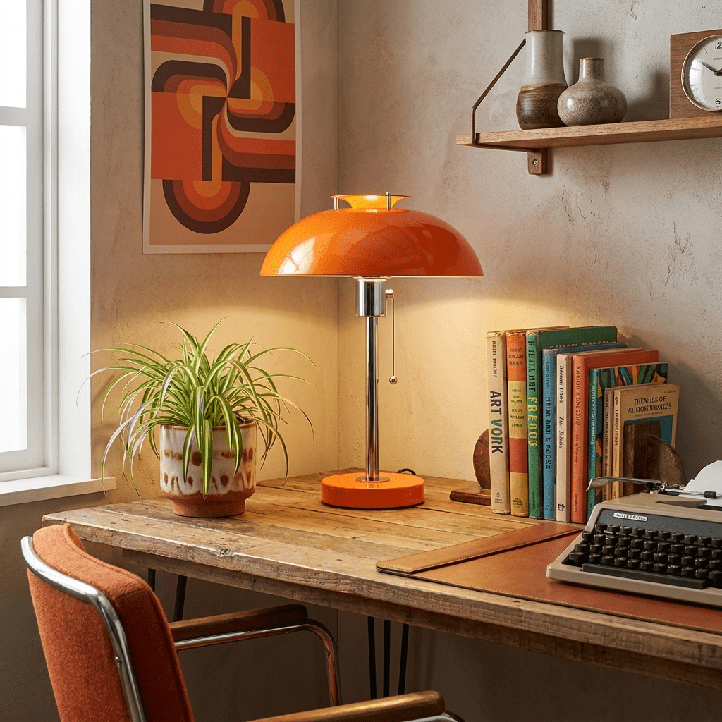 Domo Chrome Mushroom Table Lamp - Vakkerlight
